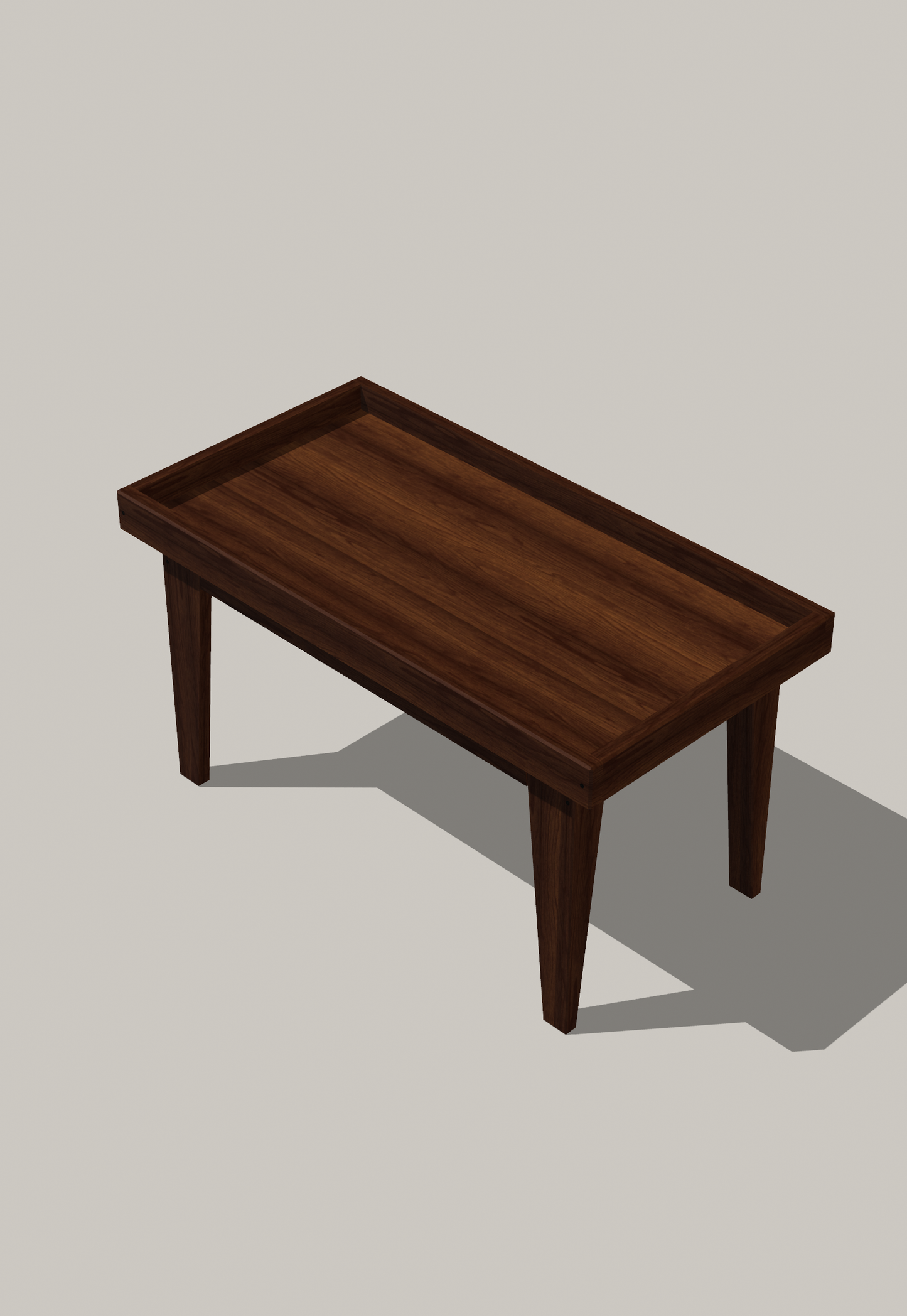 Coffee Table #3T1 Plan - CAD Model (pdf + step)