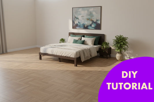 DIY-Oakly Bed#1B1 Plan – Modular Furniture CAD Model (PDF + STEP) + tutorial